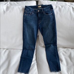 MOTHER Ankle Fray Jeans in Girl Crush